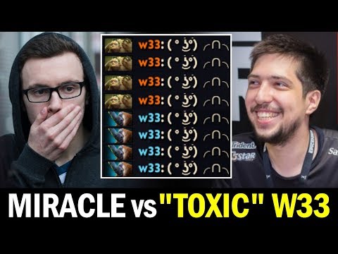 MIRACLE vs "TOXIC" W33 2 Games in a Row — Friendly Trashtalk Dota 2