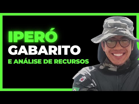 Gabarito e Análise Recursos GCM Iperó - SP