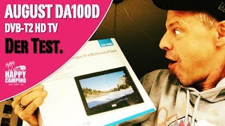 DVBT2 Empfang mit dem August DA100D HDTV | HAPPY CAMPING