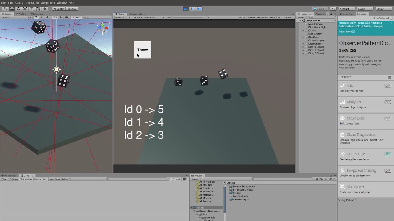 Loaded Dices In Unity [Algorithm In Description]