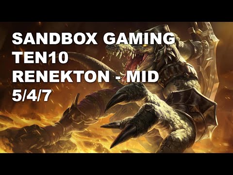 SANDBOX Gaming Ten10 Mid Renekton vs Neeko - KR Challenger Rank Game