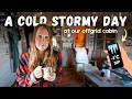 First SNOW STORMY Autumn Day At Our Cabin September On Svalbard