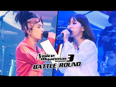 တိုးကြီး Vs Zorina: "မိုးတိမ်ကဗျာ" | Battle - The Voice Myanmar Season 3, 2020