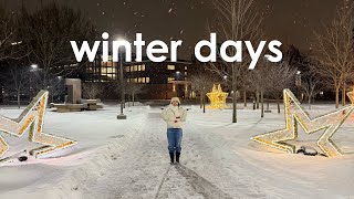 ❄️🌨️🤍 winter days in a life of a Filipino international student in the US
