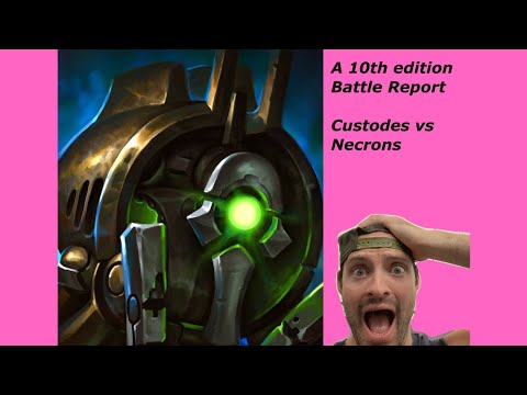Necrons vs Custodes Warhammer 40K 10th edition battle report
