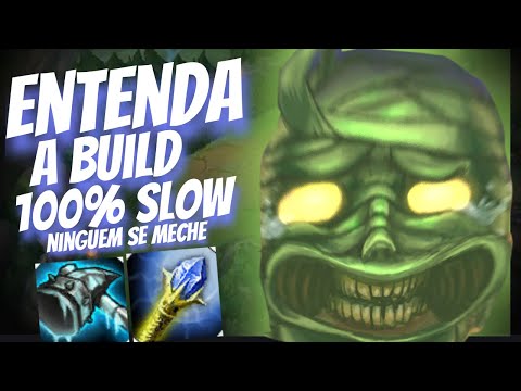 ENTENDA A  BUILD DO AMUMU 100% SLOW, DESTRUÍ O GAME COM ESSA BUILD O YASUO NEM CLICOU E TILTOU !