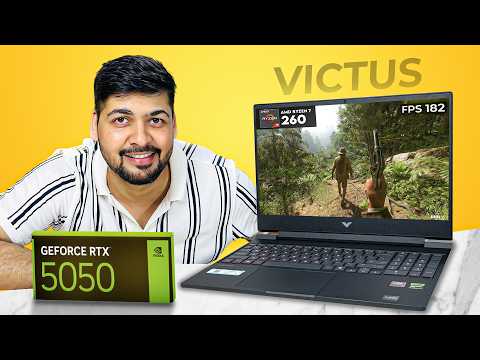 Victus AMD Ryzen 7 260 8GB RTX 5050 Gaming HP Laptop