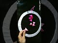 Wall hanging round craft with paper. #shorts #wallhanging #youtubeshorts