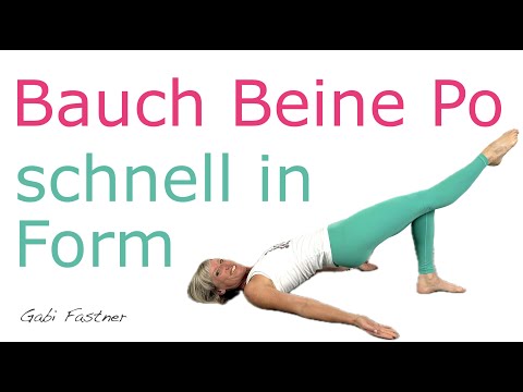 🍒 35 min. Bauch, Beine und Po schnell in Form | BBP Fitness-Training, ohne Geräte