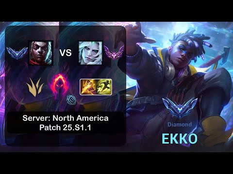 Ekko Jungle vs Viego - NA Server - Patch 25.S1.1