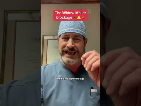 Widow Maker Blockage (DANGEROUS) #heartattack #heartattacksymptoms #widowmaker #surgeon #fyp #doctor