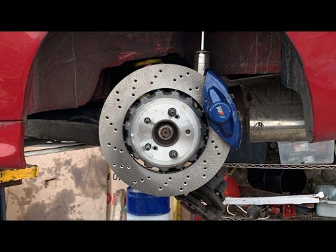 BMW e46 m3 rear brake upgraded f8x f80 f82 f83 m2 m4 brembo 2-piston Calipers 370x24mm discs rotors