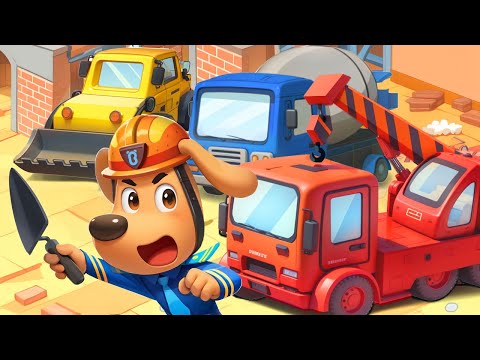 Construction Engineer | Construction Vehicles | Kids Cartoons | Sheriff Labrador | BabyBus