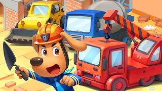 Construction Engineer | Construction Vehicles | Kids Cartoons | Sheriff Labrador | BabyBus