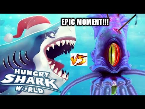 Nagalahin colossal squid dan akhirnya EPIC MOMENT!!! -Hungry shark world part 4