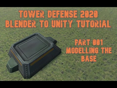 Blender to Unity - Tower Defense Tutorial for 2020 - Part 1 - Modelling the Turret Base