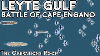 Leyte Gulf - Battle of Cape Engano - Animated