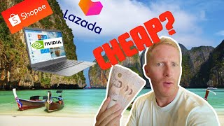 I bought a Laptop Online in Thailand.. Shopee Lazada Online Shopping in Thailand