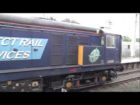 20308/20309 6K73 Sellafield - Crewe flasks at Carnforth 23rd July 2012