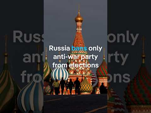 Russia bans only anti-war party from elections | DW News