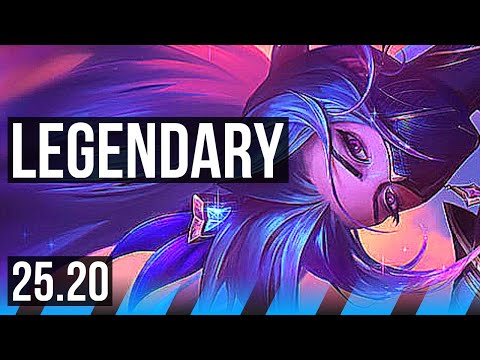 AKALI vs SYNDRA (MID) | Legendary, 13/3/6 | EUW Challenger | 25.20