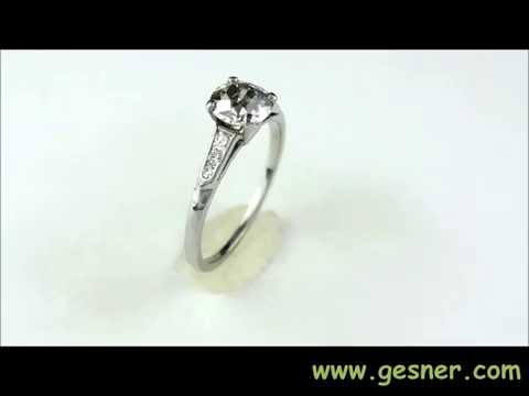 Antique Engagement Ring 1.00ct. Diamond & Platinum Art Deco - J35048