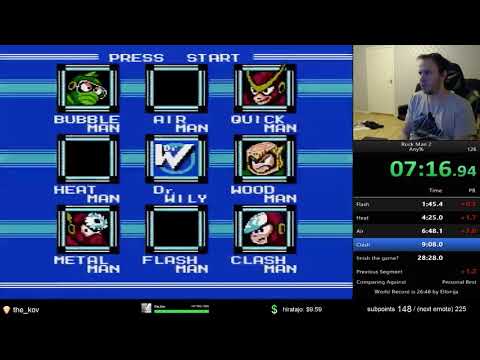 Rockman 2 NES speedrun 28:09