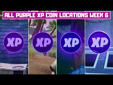 All Purple XP Coins Locations Week 6! - Secret XP Coins Fortnite Chapter 2 Season 2
