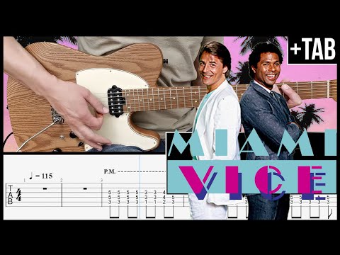 MIAMI VICE THEME - Guitar TAB Tutorial