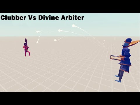Totally Accurate Battle Simulator 40 Clubber Vs 10 Divine Arbiter TABS