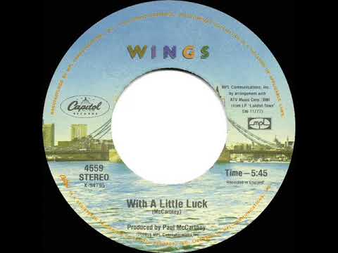 1978 HITS ARCHIVE: With A Little Luck - Wings (a #1 record--stereo 45)