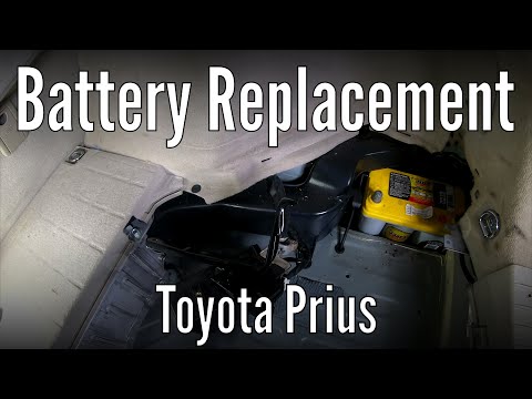 How to replace or change a car battery in a Toyota Prius - Optima Yellow Top 12v