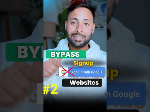 Bypass SignUp on Websites ❌ No Need to SignUp #techshorts