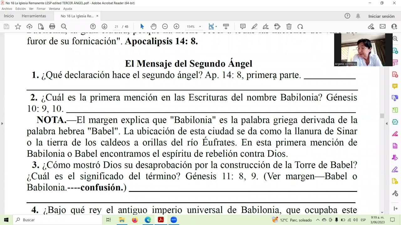 LA IGLESIA REMANENTE Y EL MENSAJE DEL SEGUNDO ANGEL. Argenis Contreras.