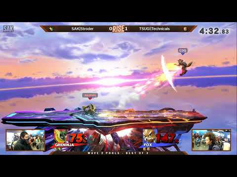 Rise 2018 Wave 2 Pools - SAK|Stroder (Greninja) vs TSUGI|Technicals (Fox)