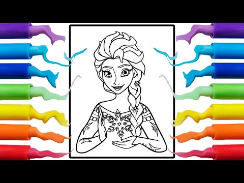Disney  Frozen QUEEN  ELSA coloring pages. Disney princesses | ‏coloração | ‏tô màu