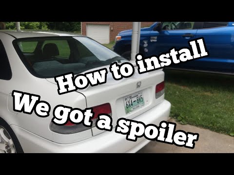 Honda Civic | How to install a spoiler