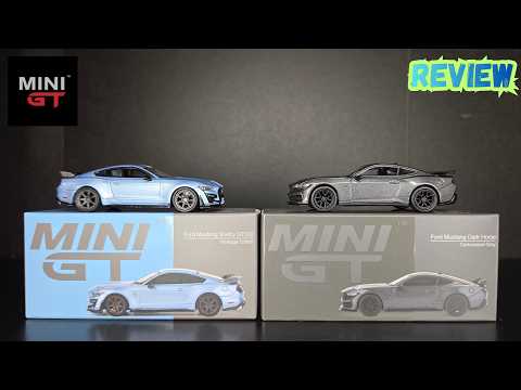 Feature Image thumbnail for the video blog Mini GT - Ford Mustang Dark Horse & Shelby GT500 Heritage Edition - REVIEW by  booster_diecast