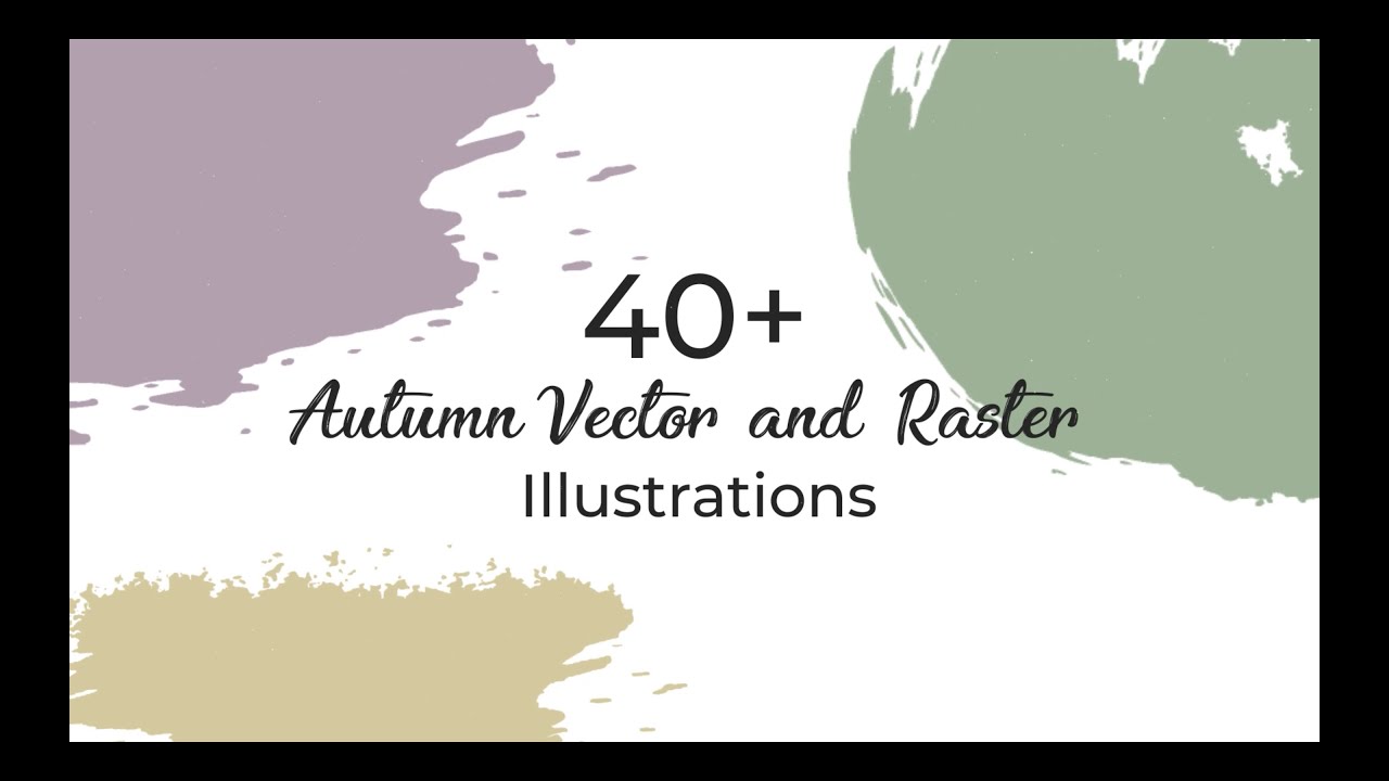 40+ Autumn Vector and Raster Illustrations