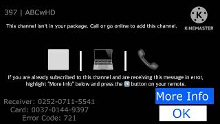 DIRECTV error code 721 on TV (Part 1)