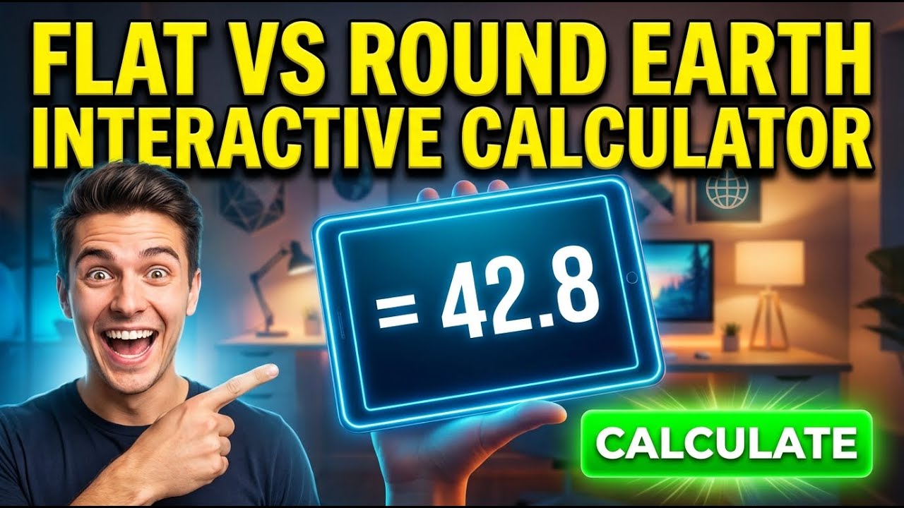 Flat Vs Round Earth Interactive Calculator