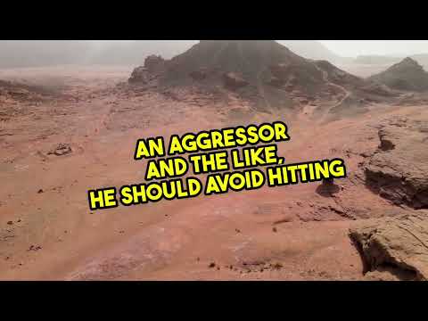 Hitting face of aggressor in self-defense