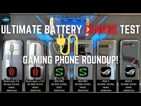 ROG Phone 5 vs RedMagic 6 Pro vs Black Shark 4 Pro BATTERY CHARGE TEST! WHO CHARGES FASTER?