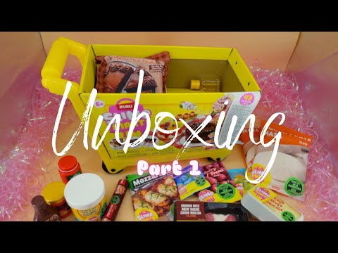 ASMR | UNBOXING Zuru Slime Mart Costco Trolley Shopping Cart | Spaghetti and Pizza | no talking
