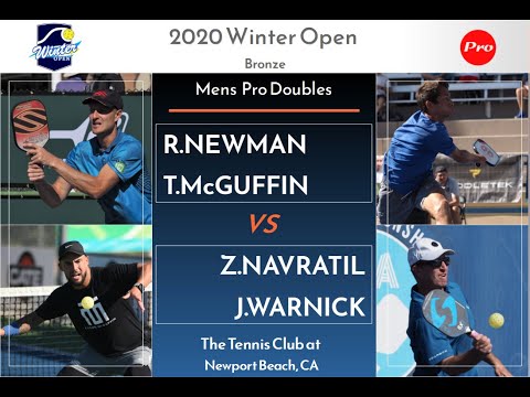 2020 Winter Open BRONZE MDPro T.McGuffin/R.Newman  v Z.Navratil/J.Warnick