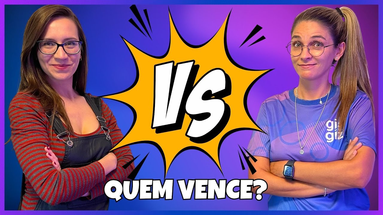 PORTUGUÊS COM LETÍCIA VS GIS COM GIZ MATEMÁTICA  - QUEM VENCE? Desafio de Professores