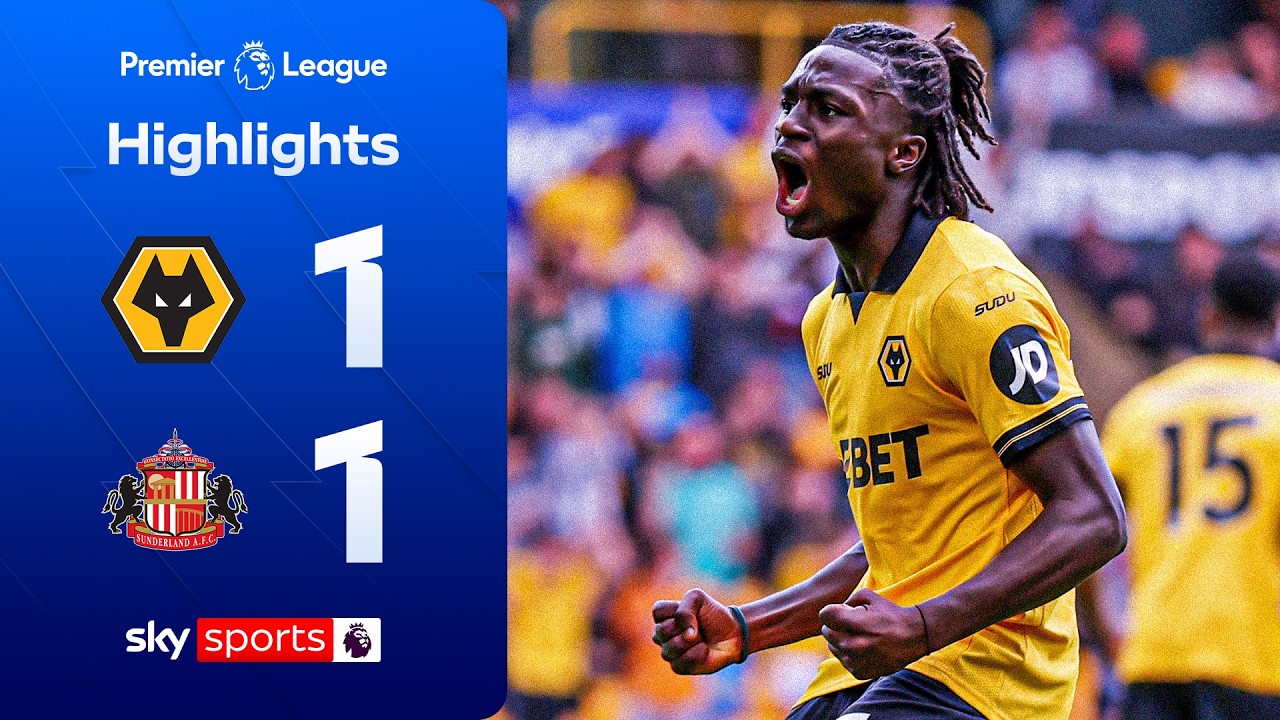 Ballard sees RED as Bueno scrapes point! 🟥 | Wolves 1-1 Sunderland | Premier League Highlights