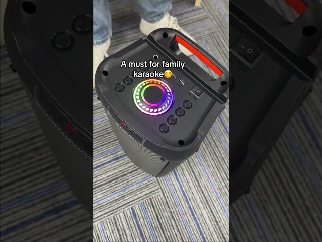 Vídeo relacionado con JYX Karaoke con 2 micrófonos, Altavoz Karaoke Bluetooth y Luces de DJ para Adultos y niños, PA Sistema con micrófono Karaoke Profesional portátil para Fiestas en casa, al Aire Libre