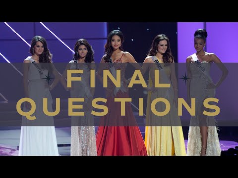 60th MISS UNIVERSE - TOP 5 FINAL QUESTIONS! (2011)  Miss Universe