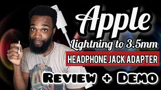 Video thumbnail for Apple Lightning to 3.5 mm Headphone Jack Adapter Review + Demo by TheClassiiics